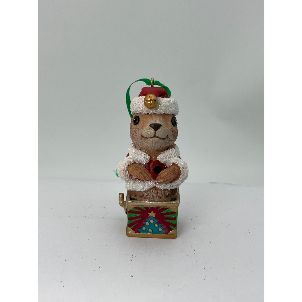 The Baby Animal Ornaments Prairie Dog Brown Christmas Jack in the Box Holiday
